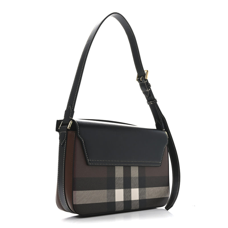Burberry E-Canvas Check Calfskin