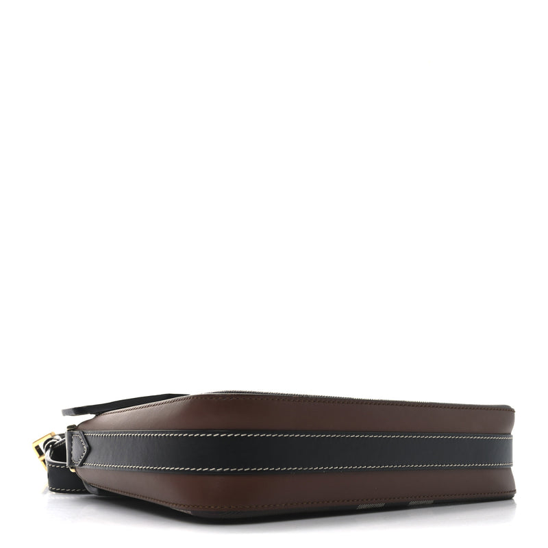 Burberry E-Canvas Check Calfskin