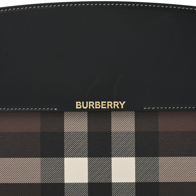 Burberry E-Canvas Check Calfskin