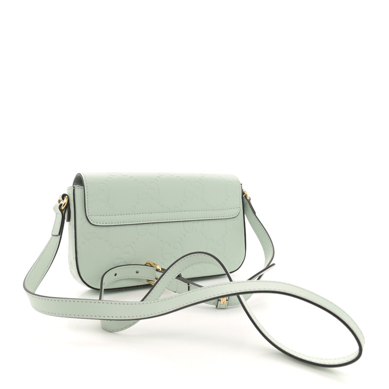 Gucci Calfskin Gg Super Mini Shoulder