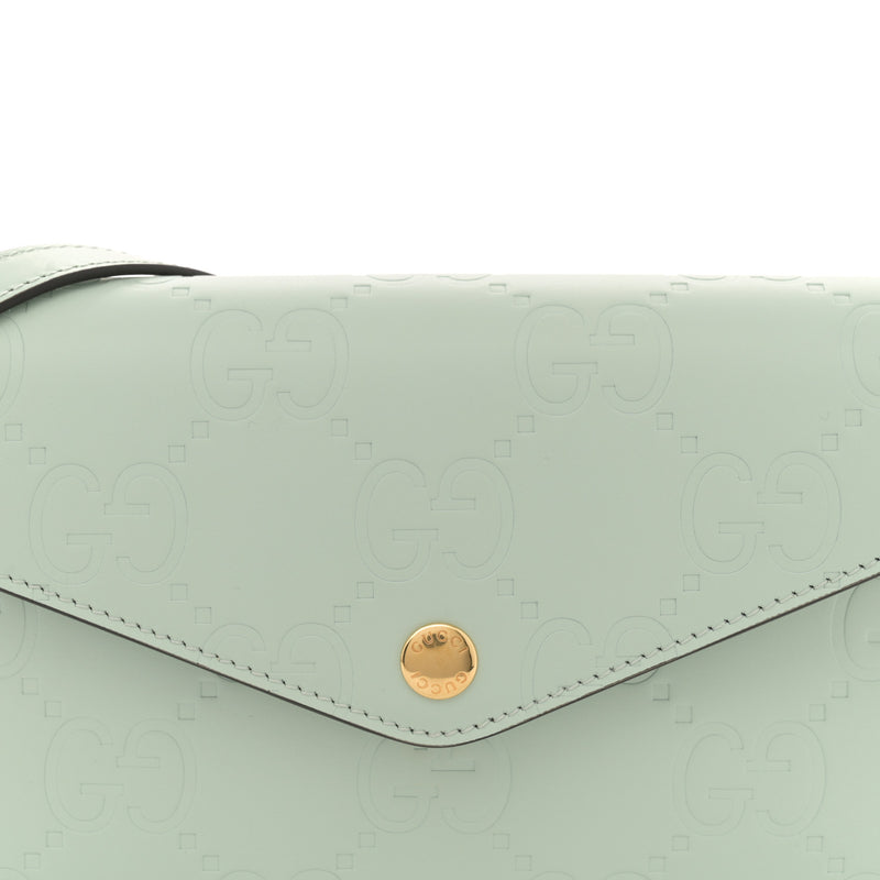 Gucci Calfskin Gg Super Mini Shoulder
