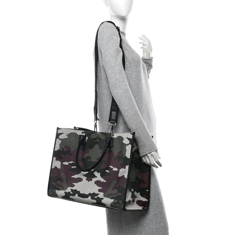 Burberry Canvas Denny Camouflage Tote