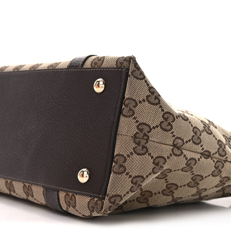 Gucci Medium Abbey Tote Dark Brown