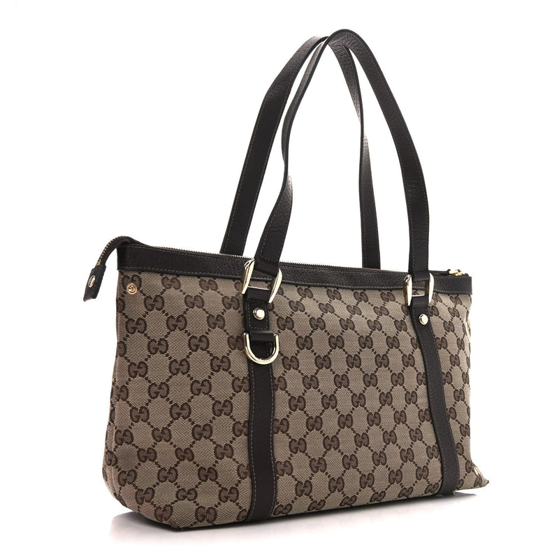 Gucci Medium Abbey Tote Dark Brown
