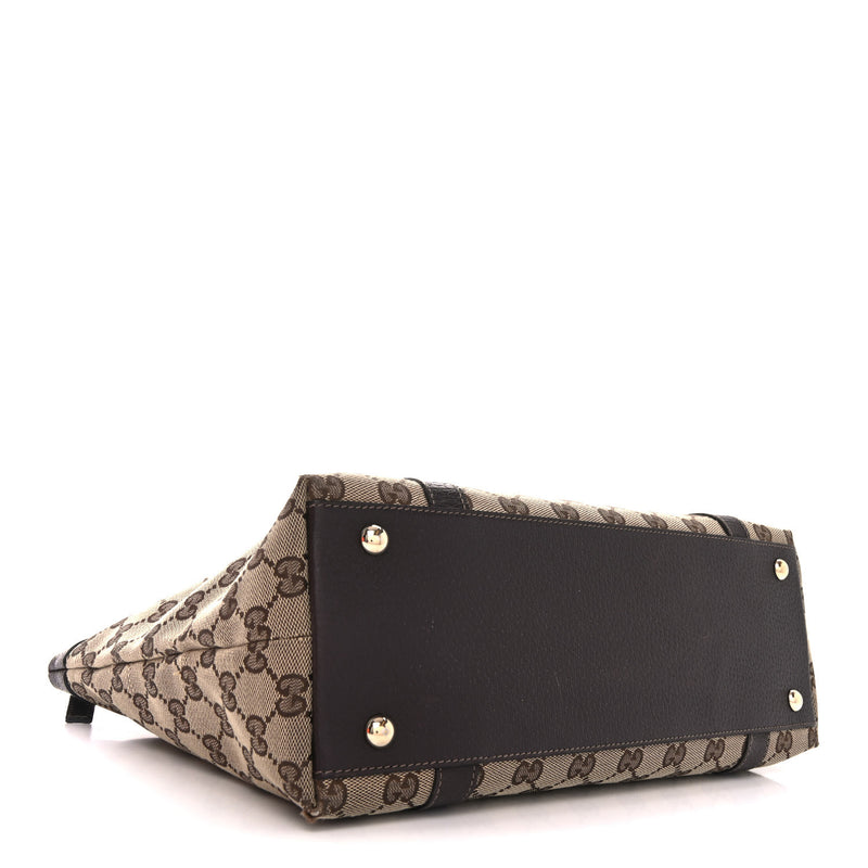 Gucci Medium Abbey Tote Dark Brown