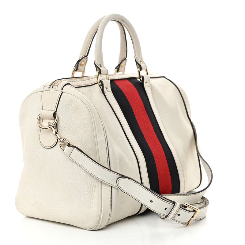 Gucci Calfskin Vintage Web Medium Boston