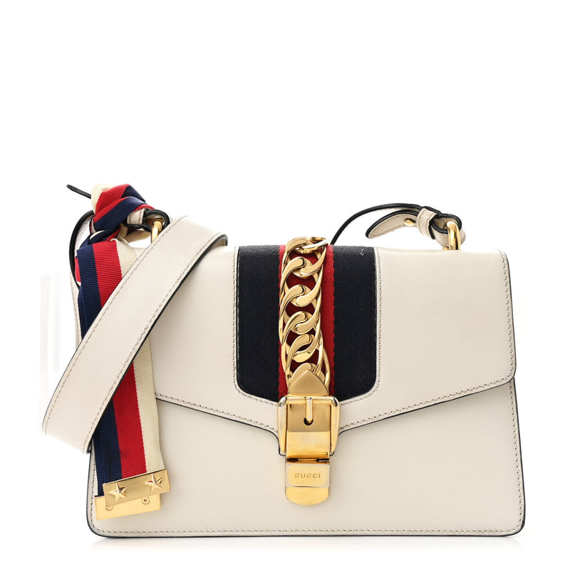Gucci Calfskin Small Sylvie Shoulder Bag
