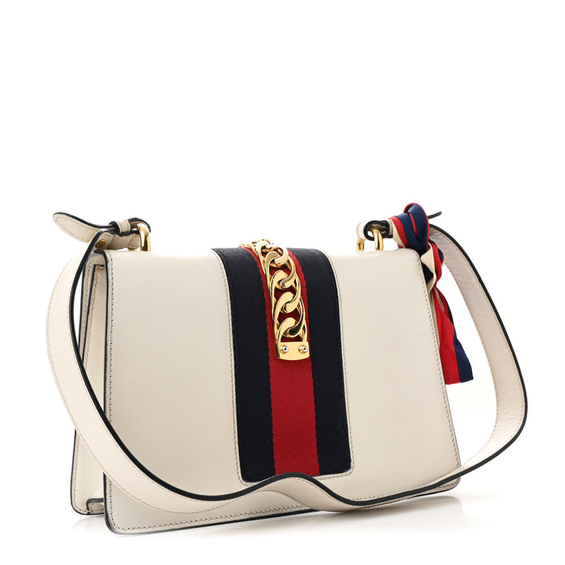 Gucci Calfskin Small Sylvie Shoulder Bag