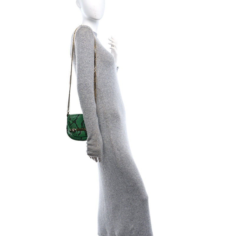 Gucci Snakeskin Tigrette Shoulder Bag