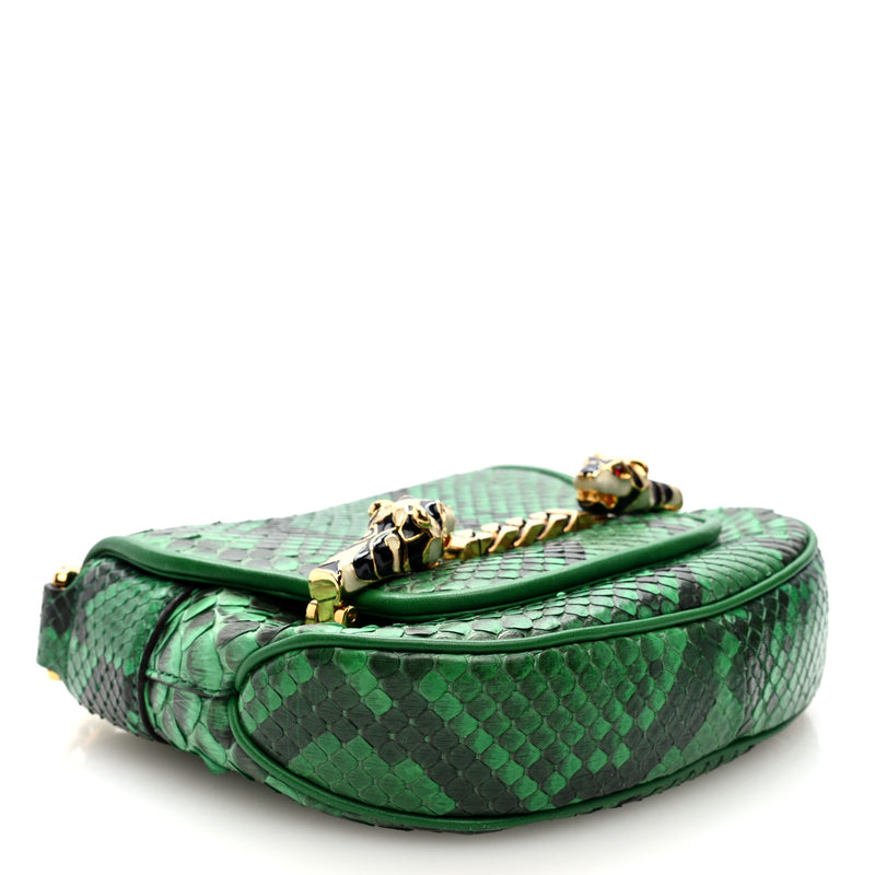 Gucci Snakeskin Tigrette Shoulder Bag