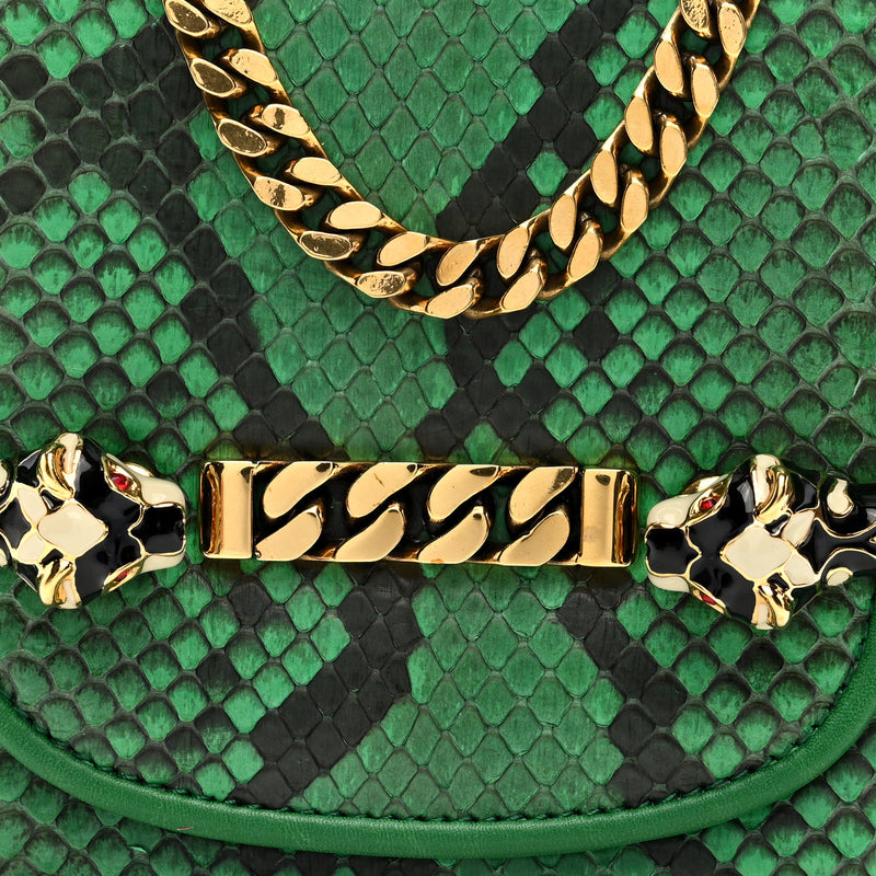 Gucci Snakeskin Tigrette Shoulder Bag