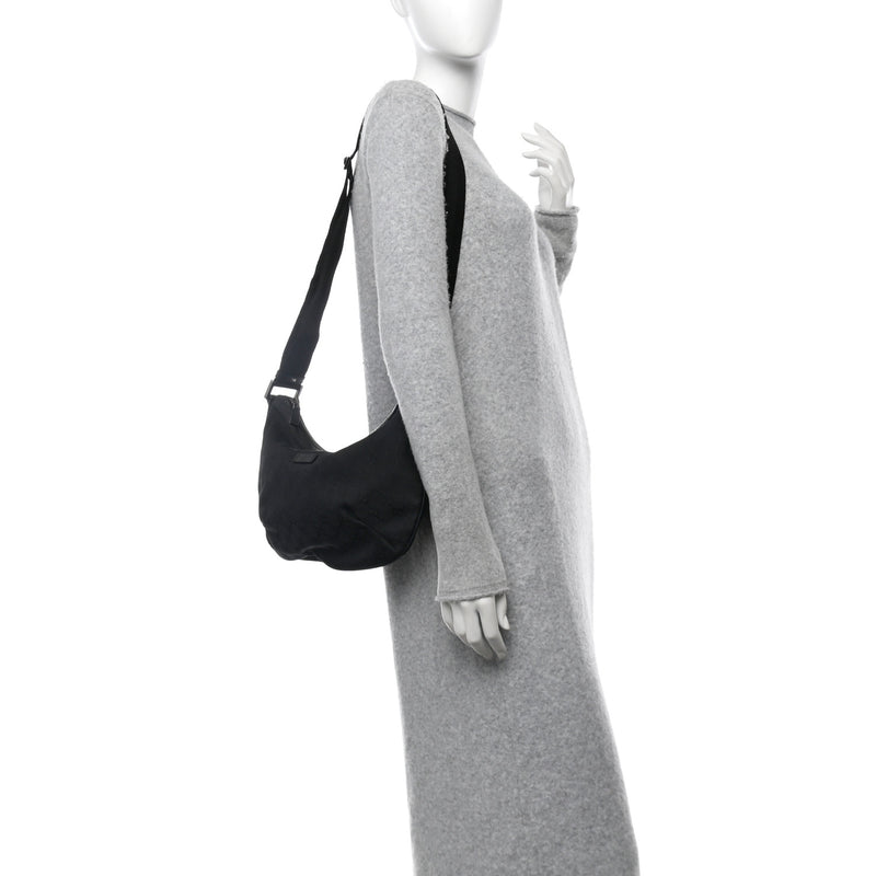 Gucci Medium Half Moon Hobo Black