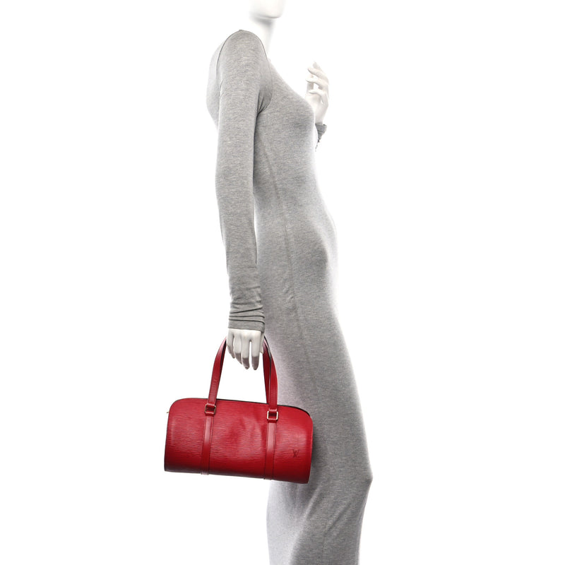 Louis Vuitton Epi Soufflot Castillan Red