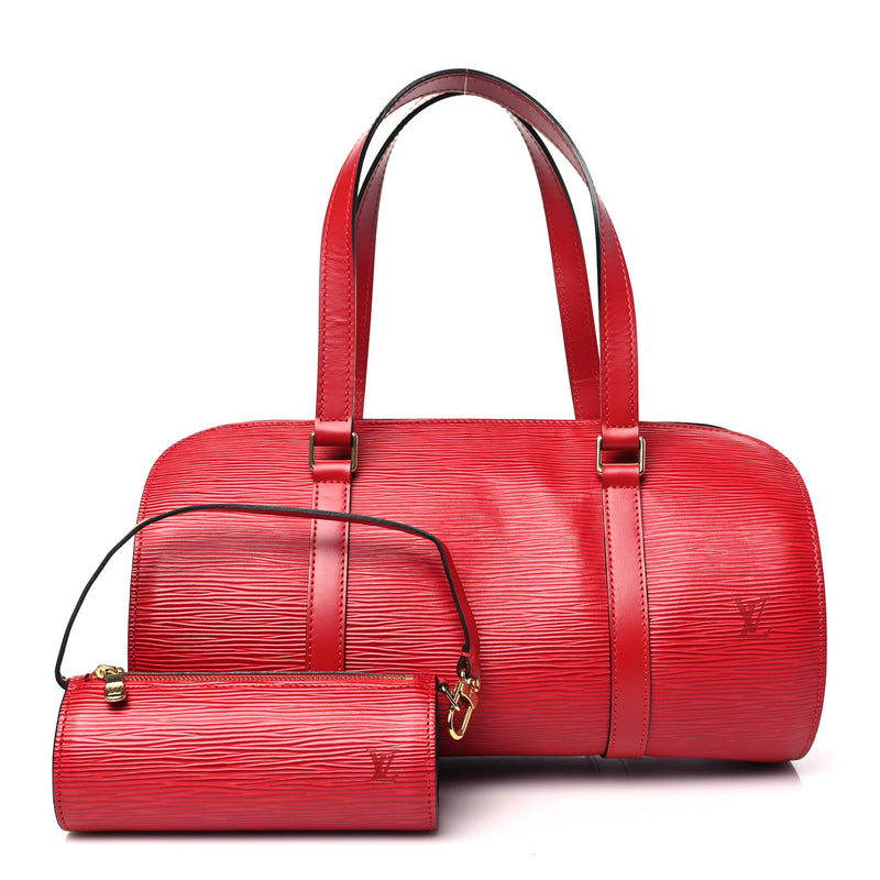 Louis Vuitton Epi Soufflot Castillan Red