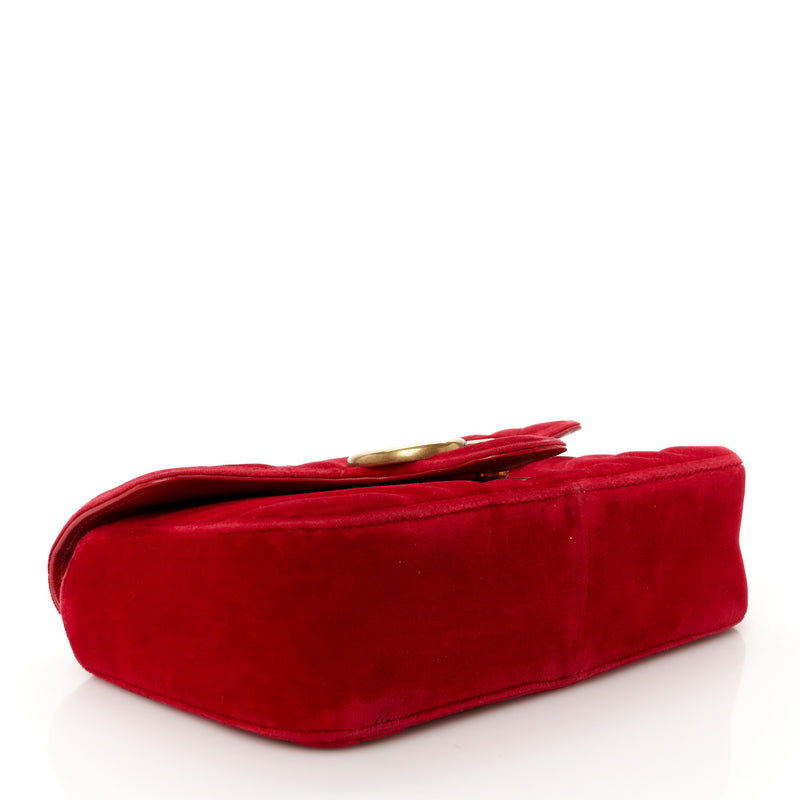Gucci Velvet Matelasse Mini Gg Marmont