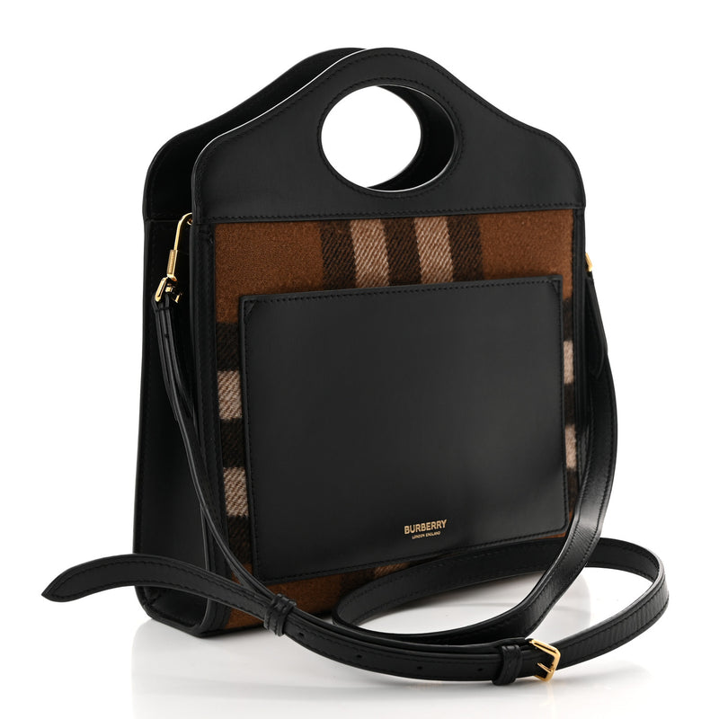Burberry Smooth Calfskin Cashmere Check