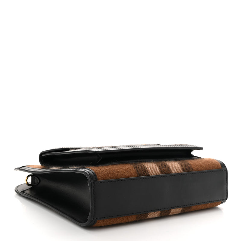 Burberry Smooth Calfskin Cashmere Check