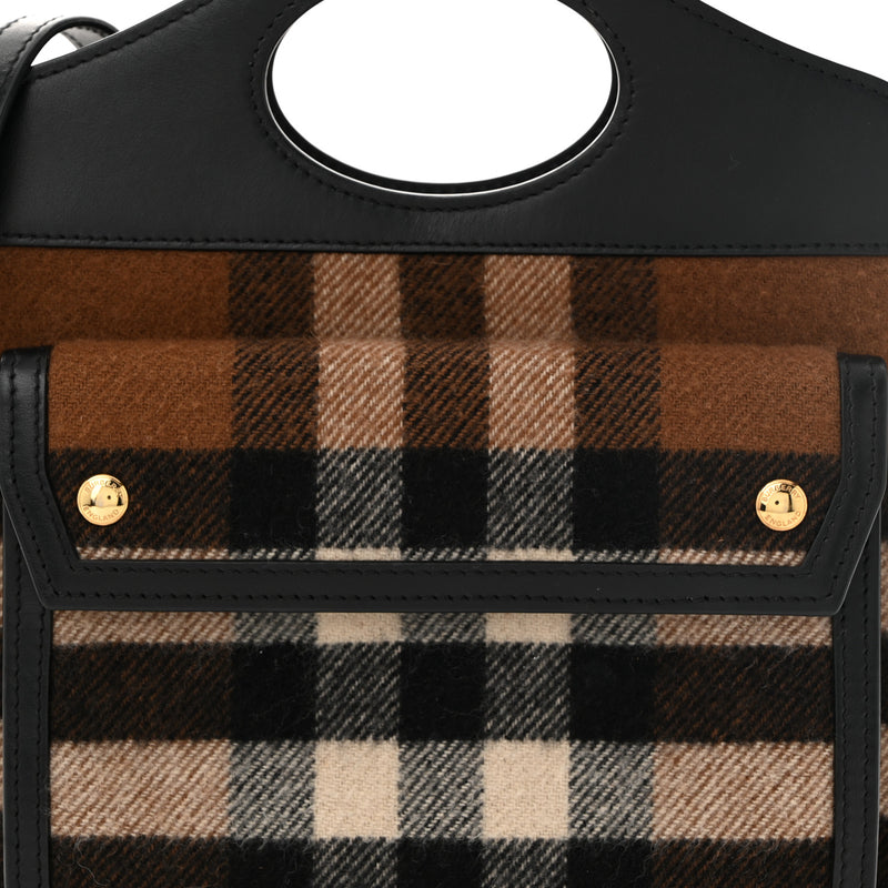 Burberry Smooth Calfskin Cashmere Check