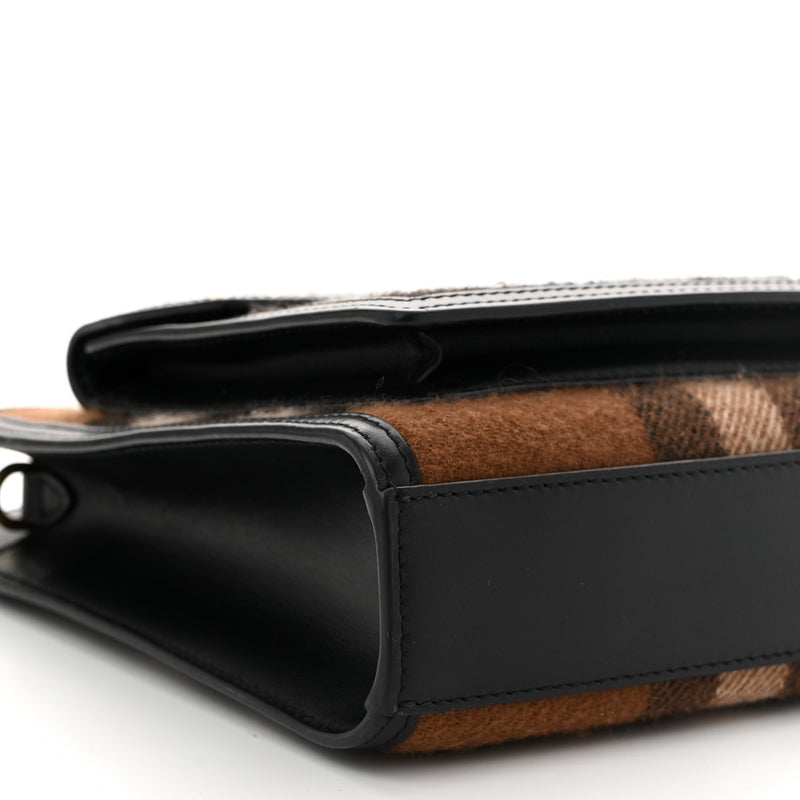 Burberry Smooth Calfskin Cashmere Check