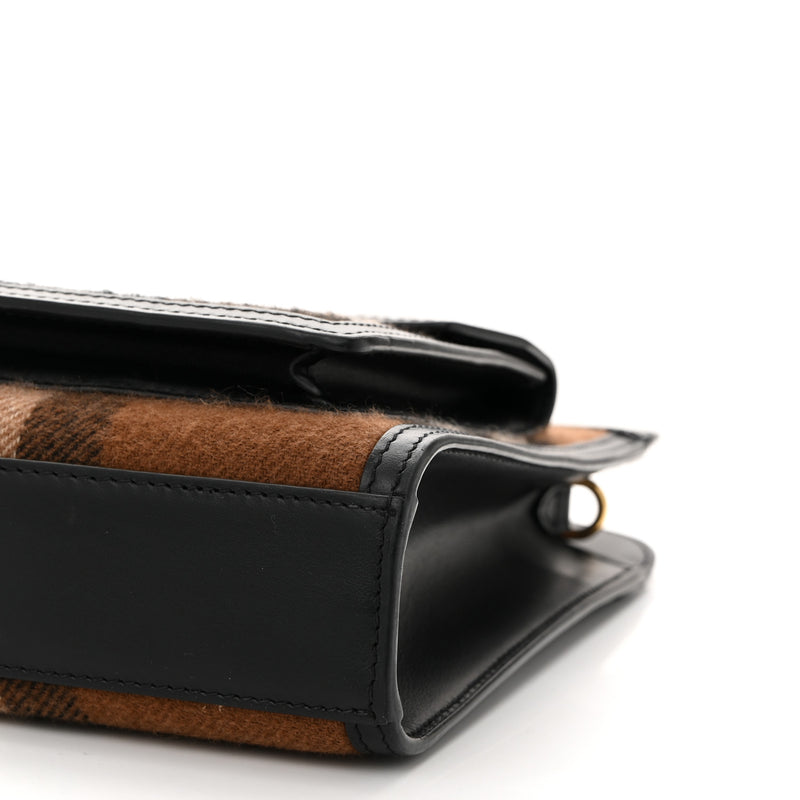Burberry Smooth Calfskin Cashmere Check
