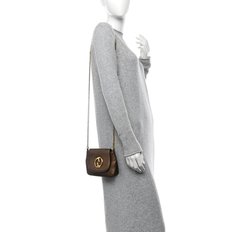 Gucci Pebbled Calfskin Small Chain