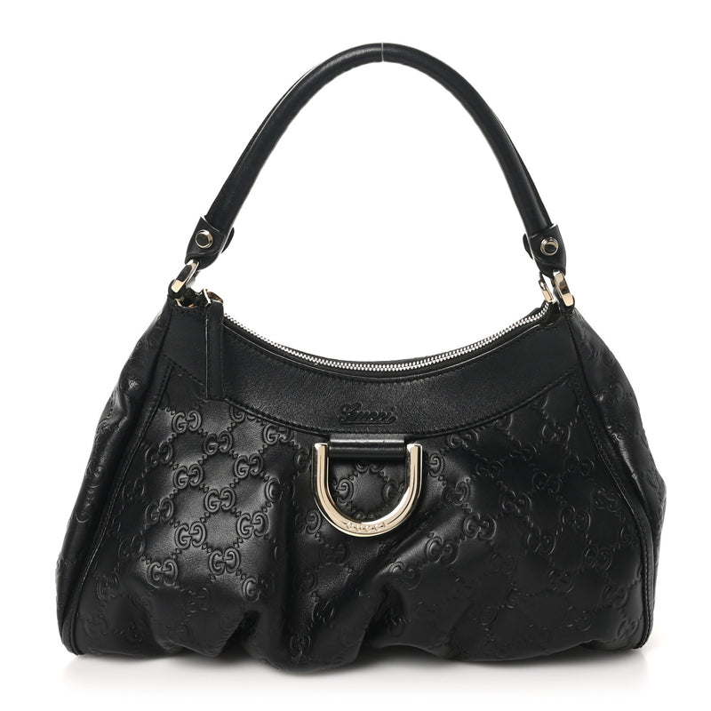 Gucci Guccissima Medium D Gold Ring Hobo