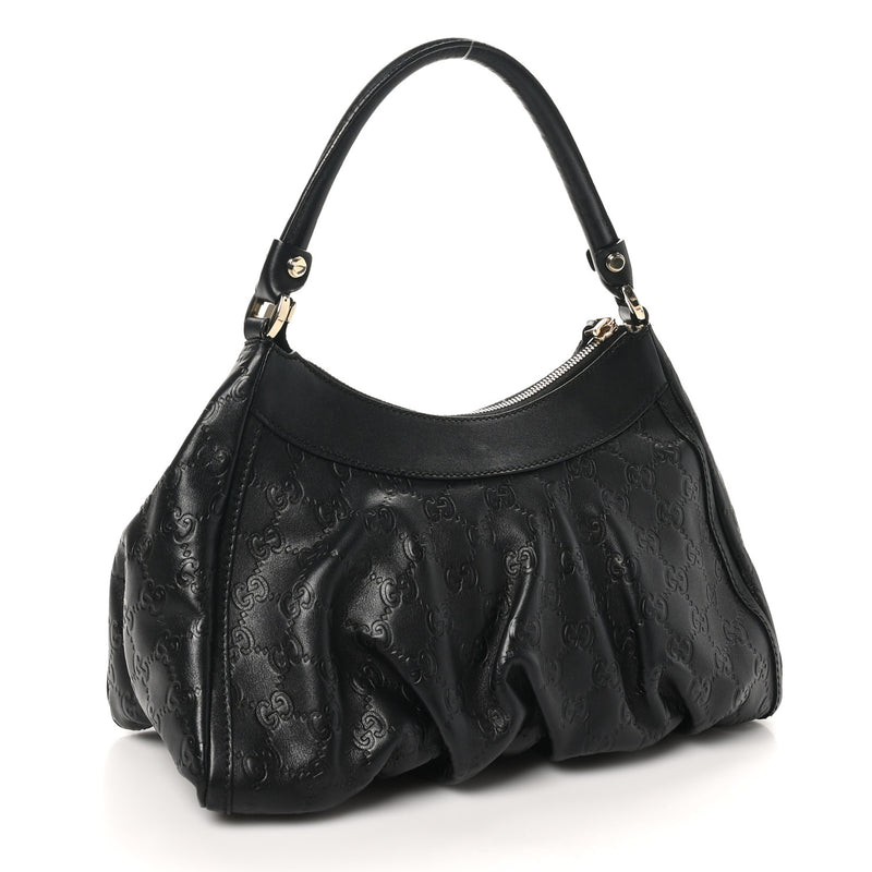 Gucci Guccissima Medium D Gold Ring Hobo