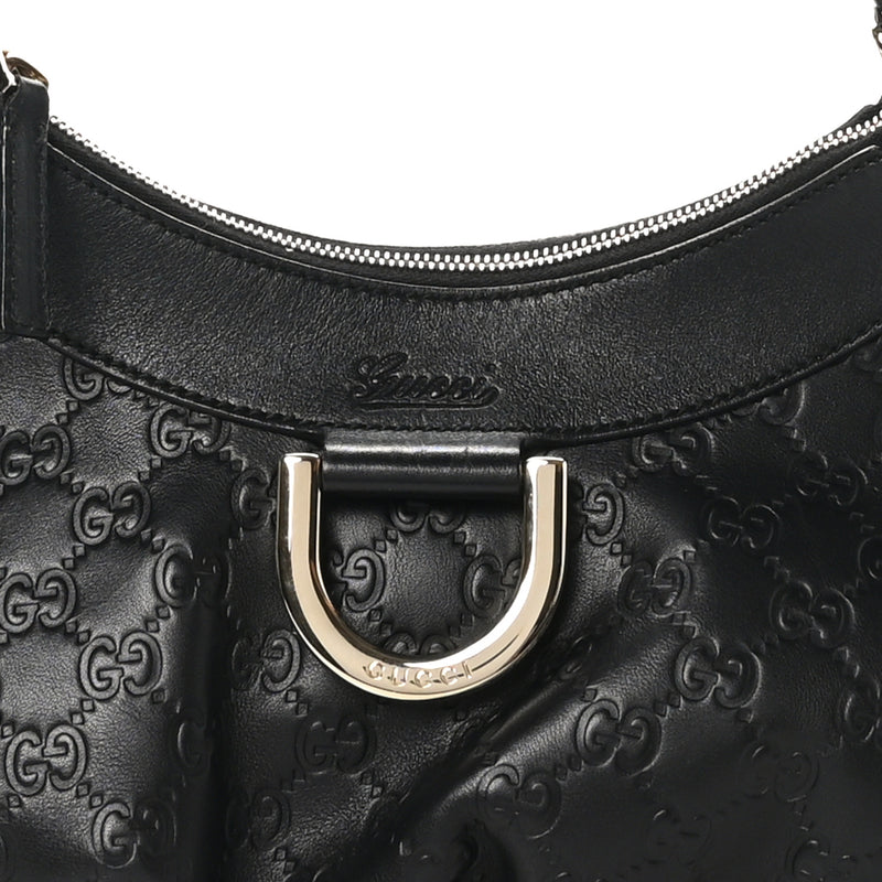 Gucci Guccissima Medium D Gold Ring Hobo