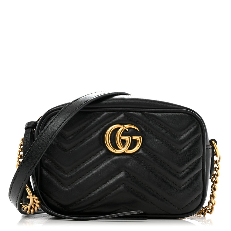Gucci Calfskin Matelasse Mini Gg Marmont