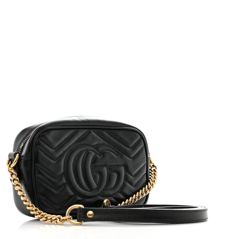 Gucci Calfskin Matelasse Mini Gg Marmont