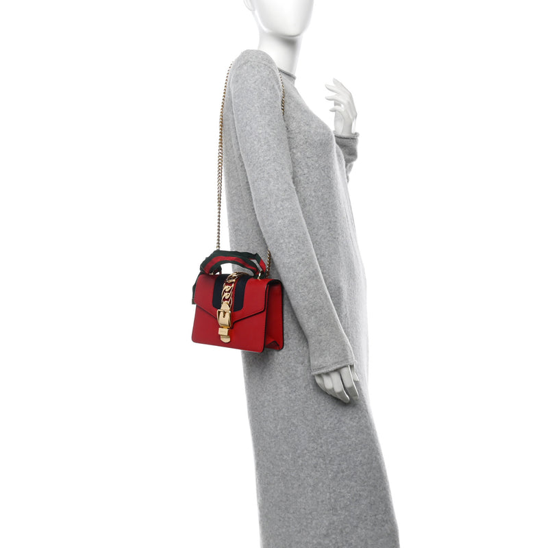 Gucci Calfskin Mini Sylvie Chain