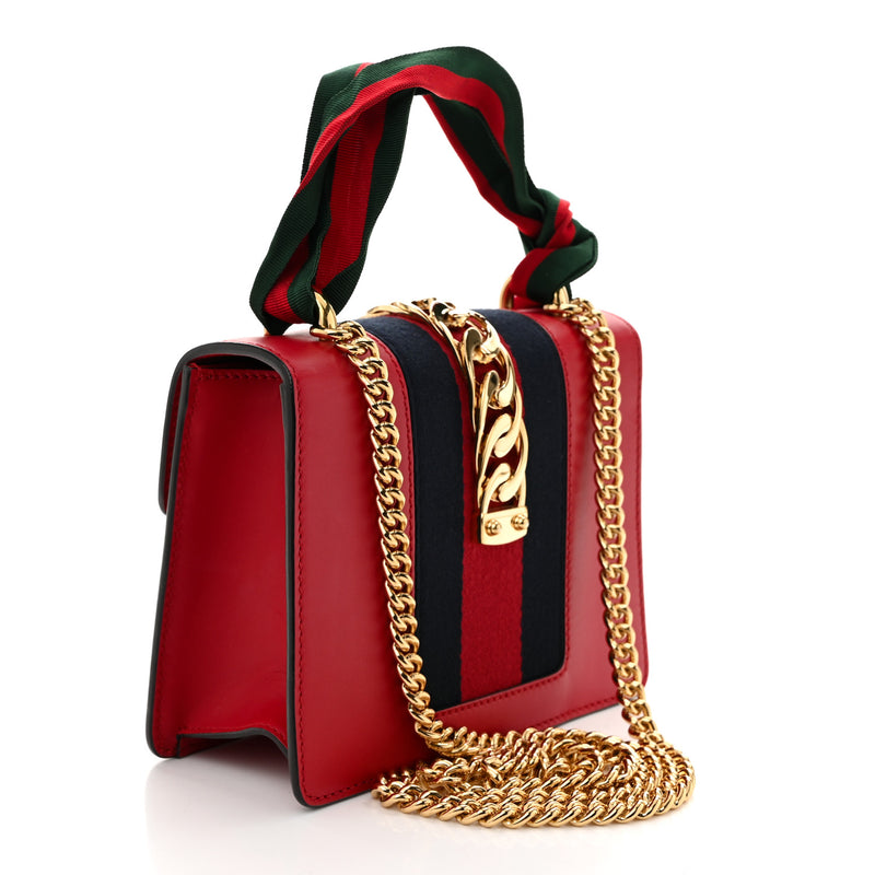 Gucci Calfskin Mini Sylvie Chain