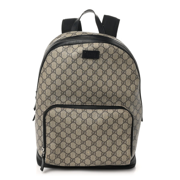 Gucci Gg Supreme Medium Backpack Black