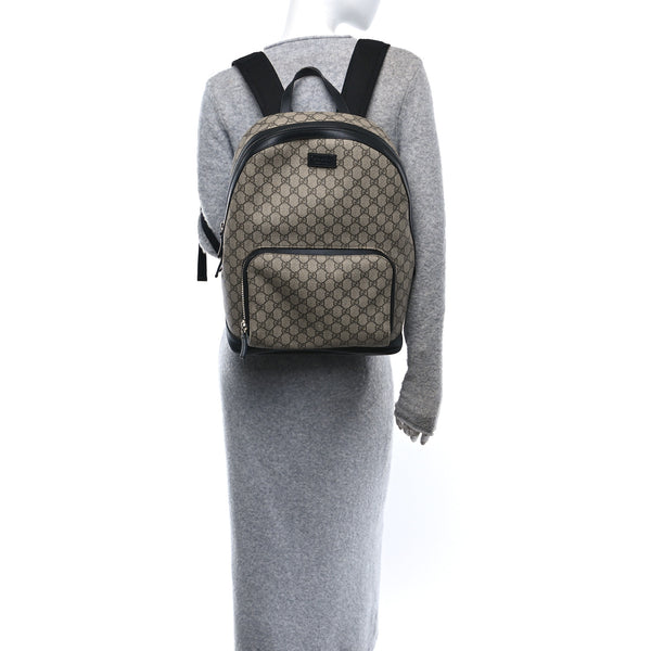 Gucci Gg Supreme Medium Backpack Black