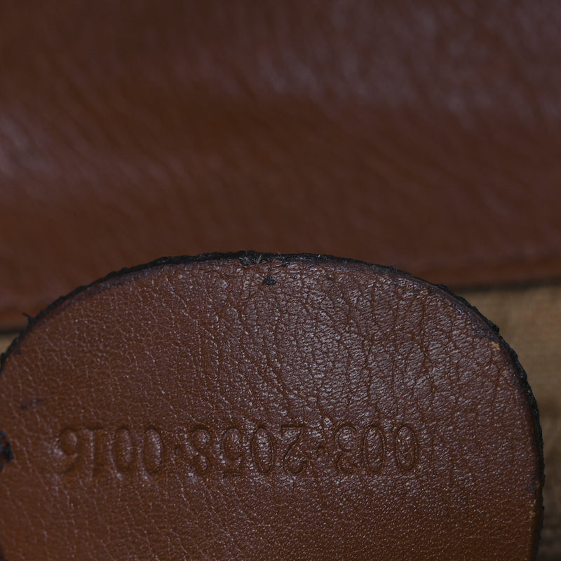 Gucci Calfskin Bamboo Backpack Brown