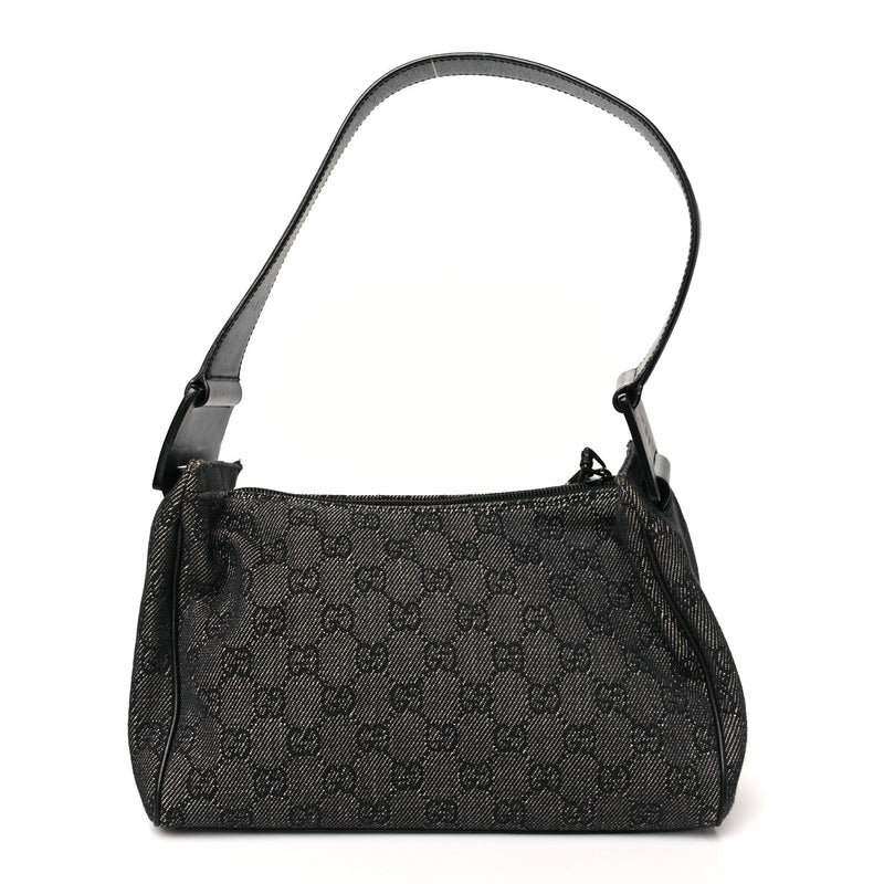 Gucci Gg Signature Shoulder Bag Black