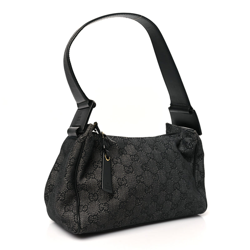 Gucci Gg Signature Shoulder Bag Black