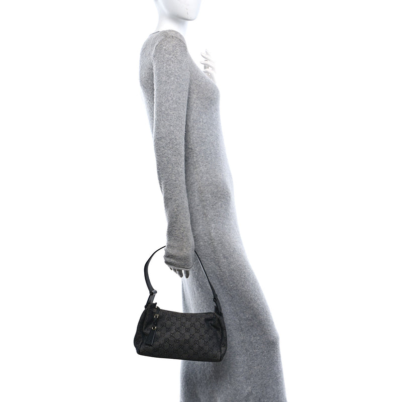 Gucci Gg Signature Shoulder Bag Black