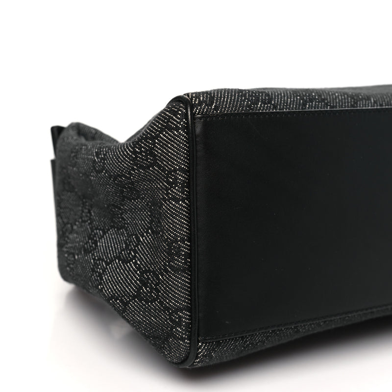 Gucci Gg Signature Shoulder Bag Black