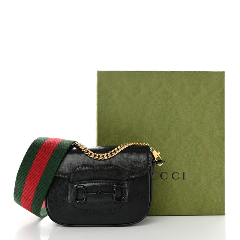 Gucci Azalea Calfskin Web Monochrome