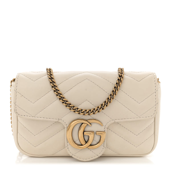 Gucci Calfskin Matelasse Super Mini Gg