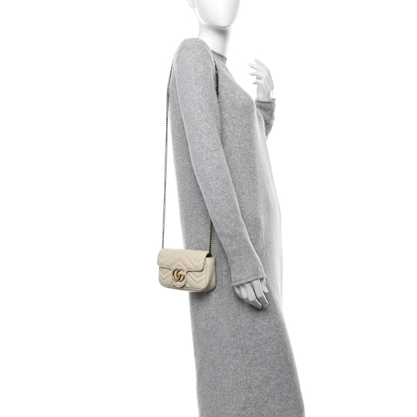 Gucci Calfskin Matelasse Super Mini Gg