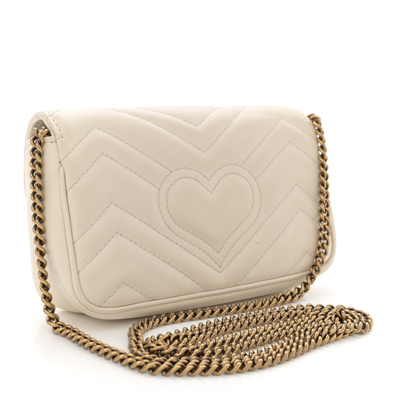 Gucci Calfskin Matelasse Super Mini Gg