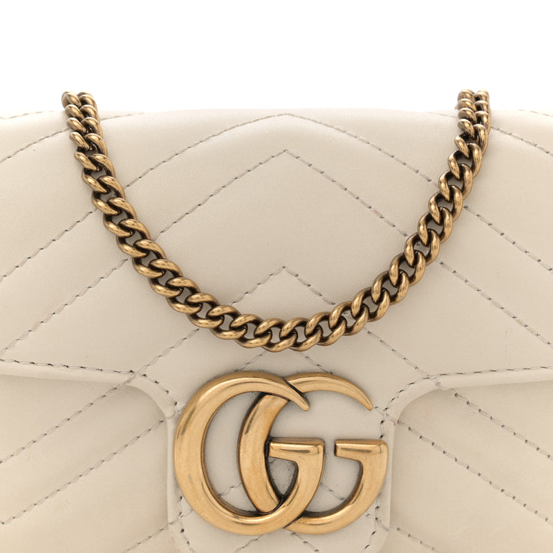 Gucci Calfskin Matelasse Super Mini Gg
