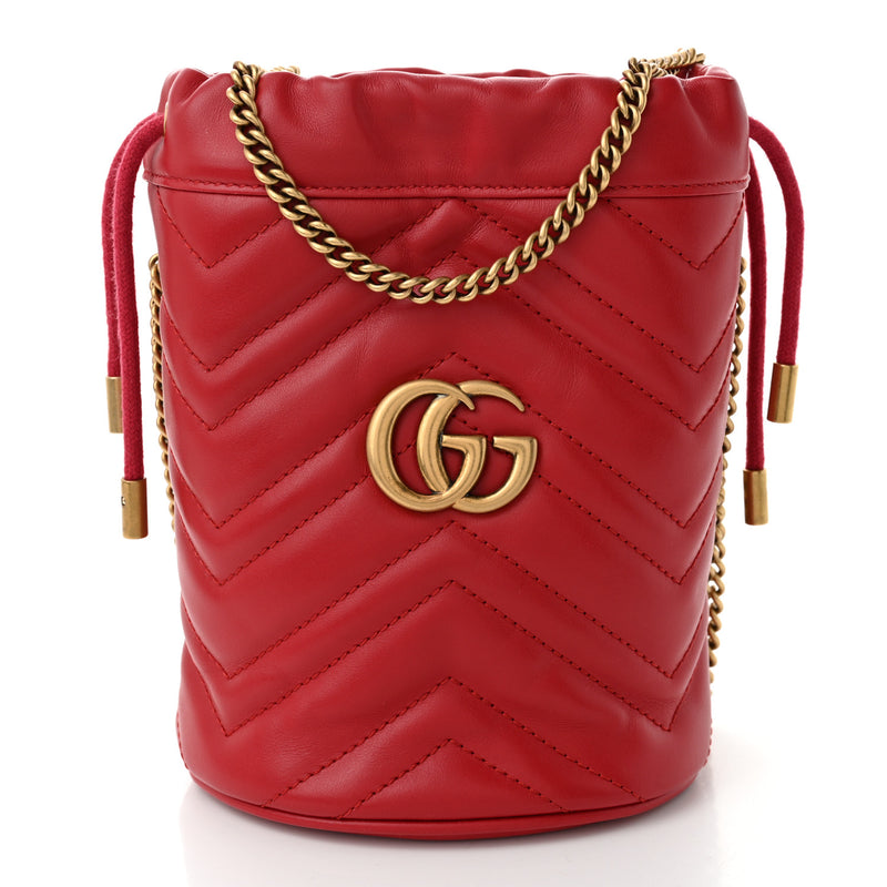 Gucci Calfskin Matelasse Mini Gg Marmont