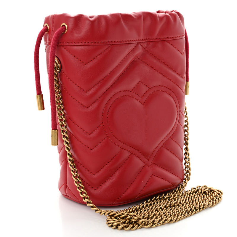 Gucci Calfskin Matelasse Mini Gg Marmont