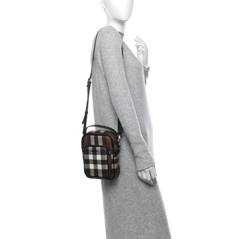 Burberry House Check Canvas Calfskin