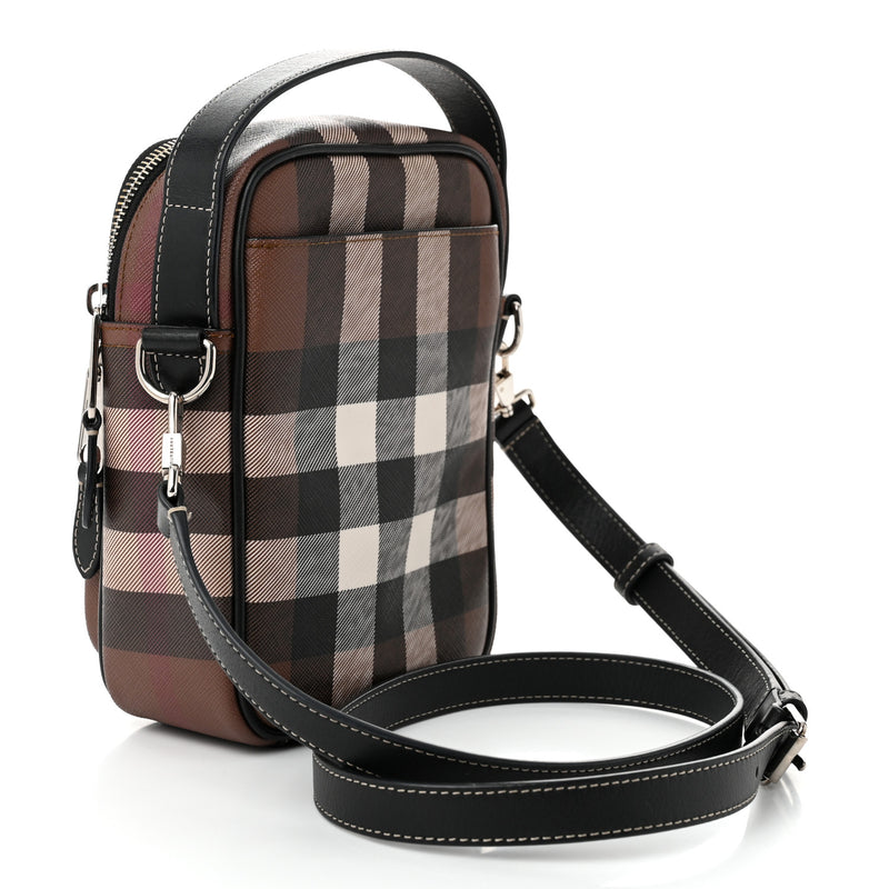 Burberry House Check Canvas Calfskin