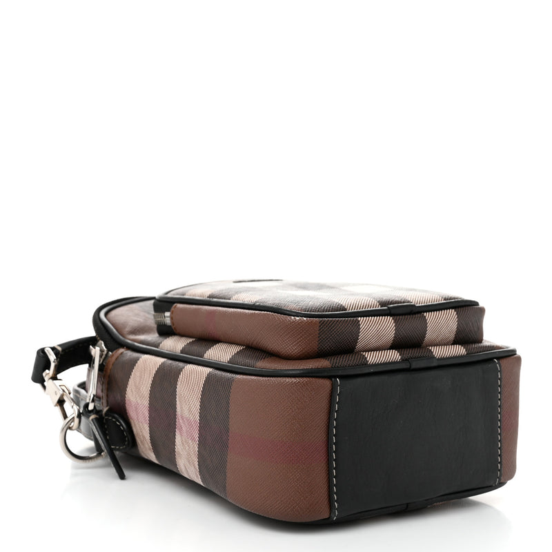 Burberry House Check Canvas Calfskin