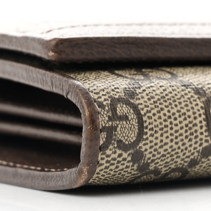 Gucci Gg Supreme Web Ophidia Wallet On